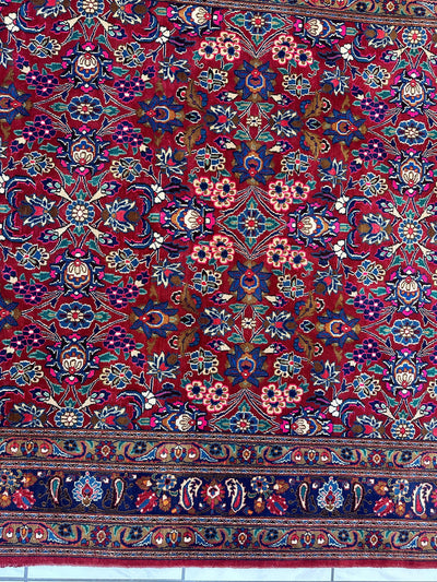 Persian Mashhad I Fine Allover Rug Wool 7 x 10 by Rugistan - product image 10 for Resin Society