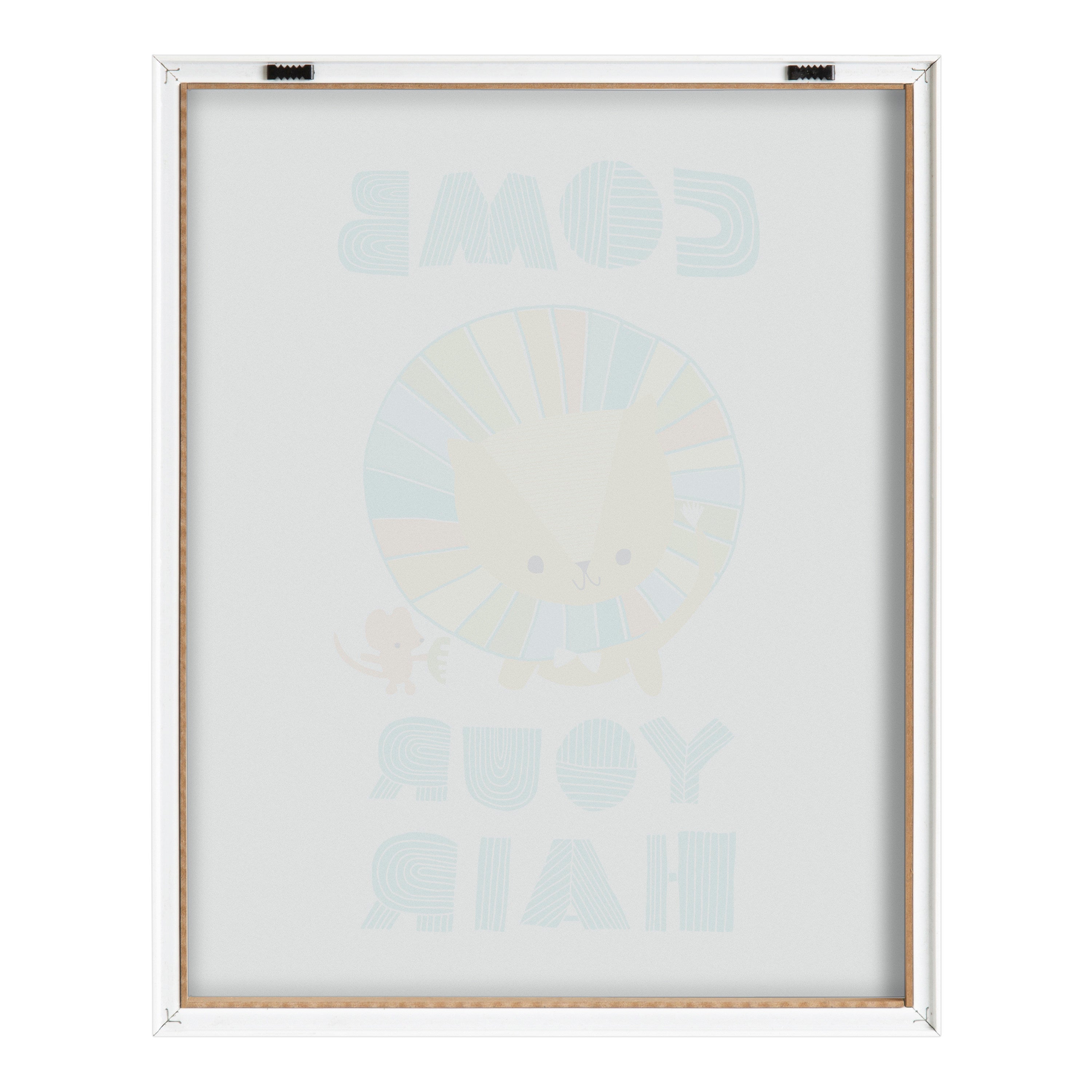 Blake Splish Splash Zoo Lion Framed Printed Glass by Heather Rosas by kateandlaurel - product image 4 for Resin Society