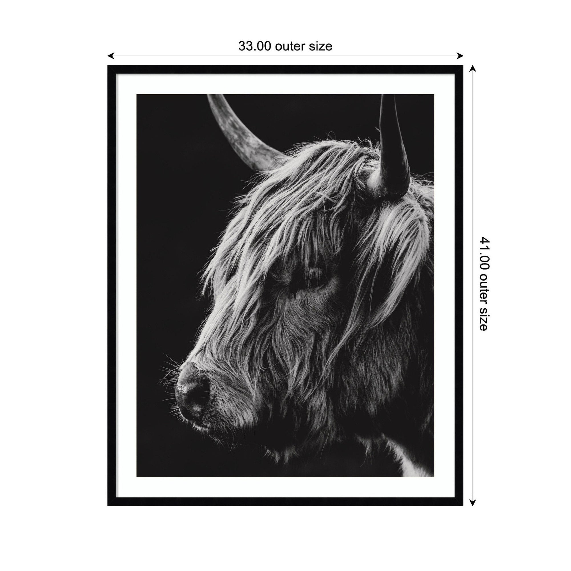 Scottish Highland Vertical by Crystal Lynn Collins Framed Wall Art Print