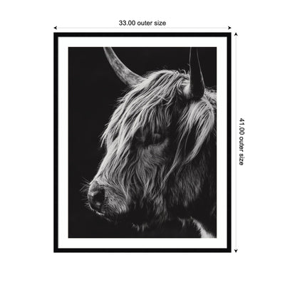 Scottish Highland Vertical by Crystal Lynn Collins Framed Wall Art Print