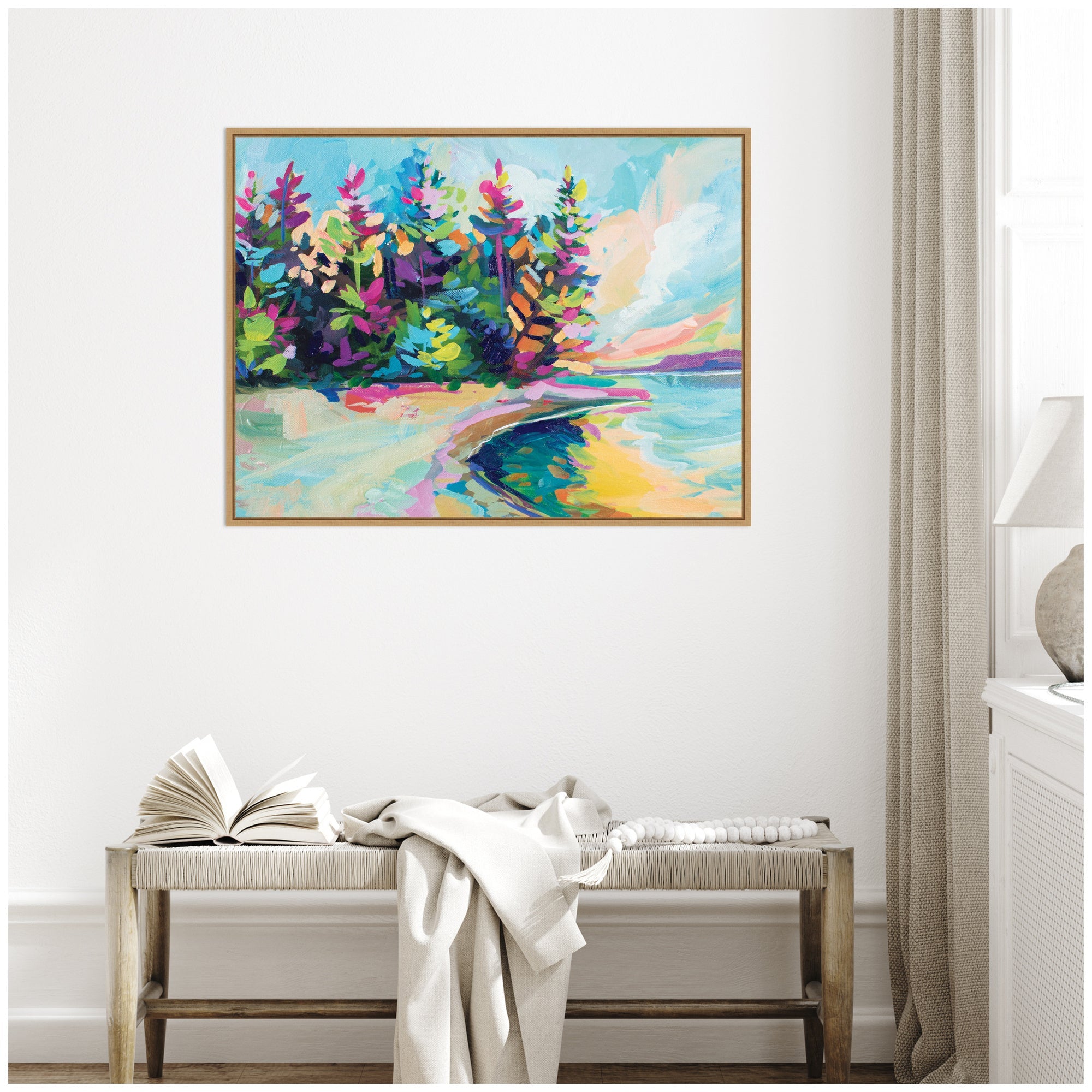 Sylvie Saturday In Door County Framed Canvas by Rachel Christopoulos