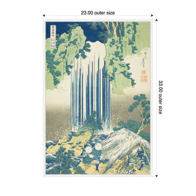 Sylvie Katsushika Hokusai Yoro Waterfall in Mino Province 1833 Framed Canvas by The Art Institute of Chicago