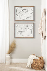 Blake 871 Modern Circles Framed Printed Glass by Teju Reval of by kateandlaurel - product image 7 for Resin Society