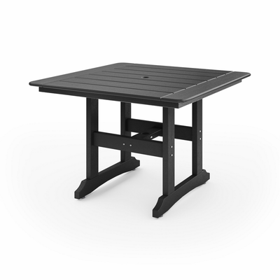 SoPoly 44 inch Savannah Square Dining Table in outdoor setting