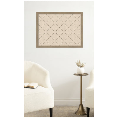 Pinboard Green Lattice Print