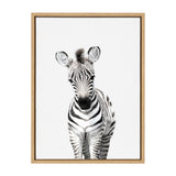 Sylvie Baby Zebra Framed Canvas by Amy Peterson by kateandlaurel - product image 18 for Resin Society