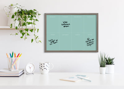 Blake This Week Teal Framed Printed Glass by The Creative Bunch Studio by kateandlaurel - product image 8 for Resin Society