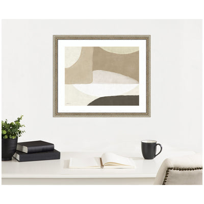 Abstract Neutral by Gabrielly Guedes Framed Wall Art Print