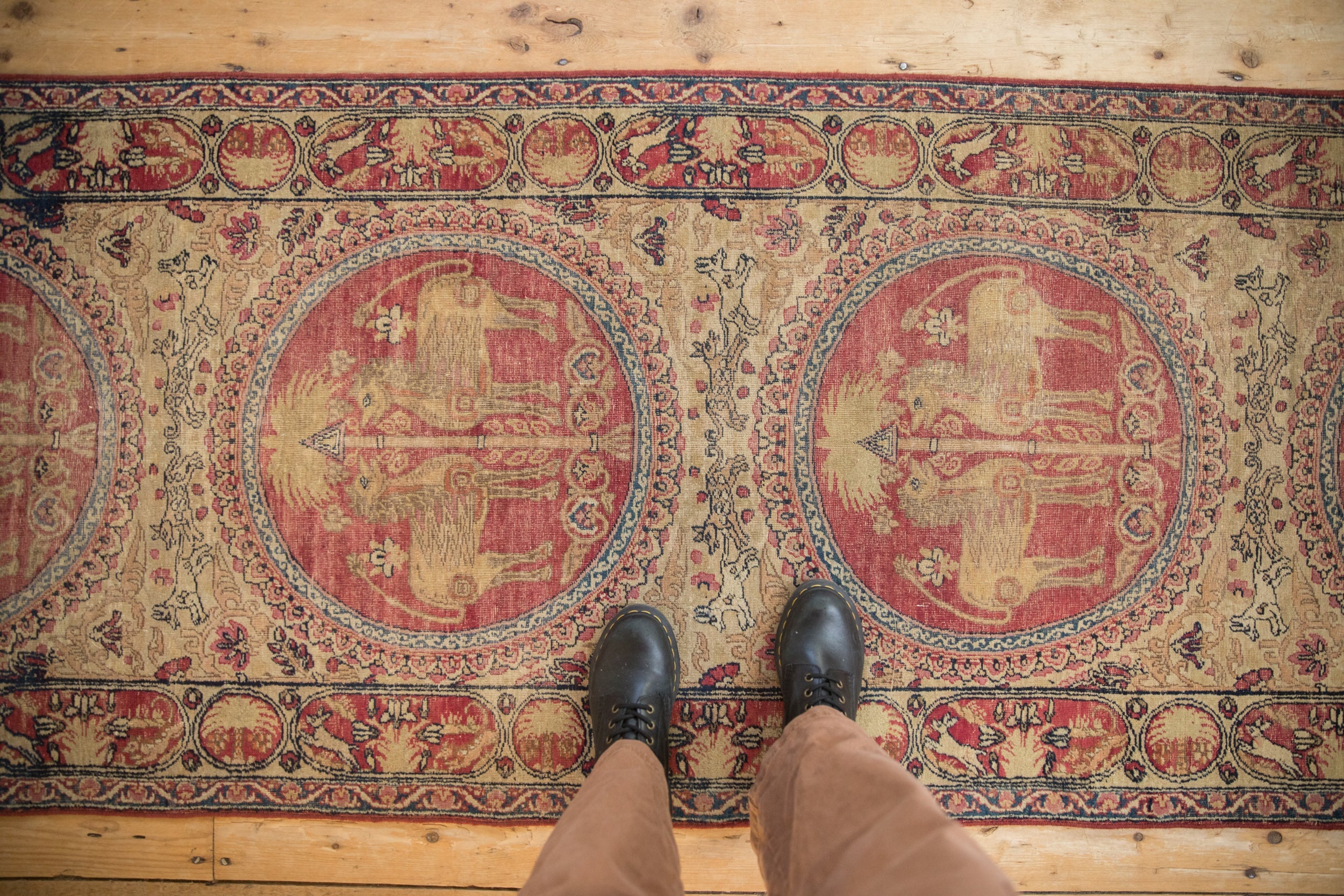 3x11.5 Antique Kerman Rug Runner by Old New House® - product image 2 for Resin Society