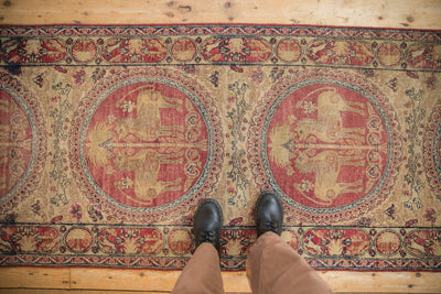 3x11.5 Antique Kerman Rug Runner by Old New House® - product image 2 for Resin Society