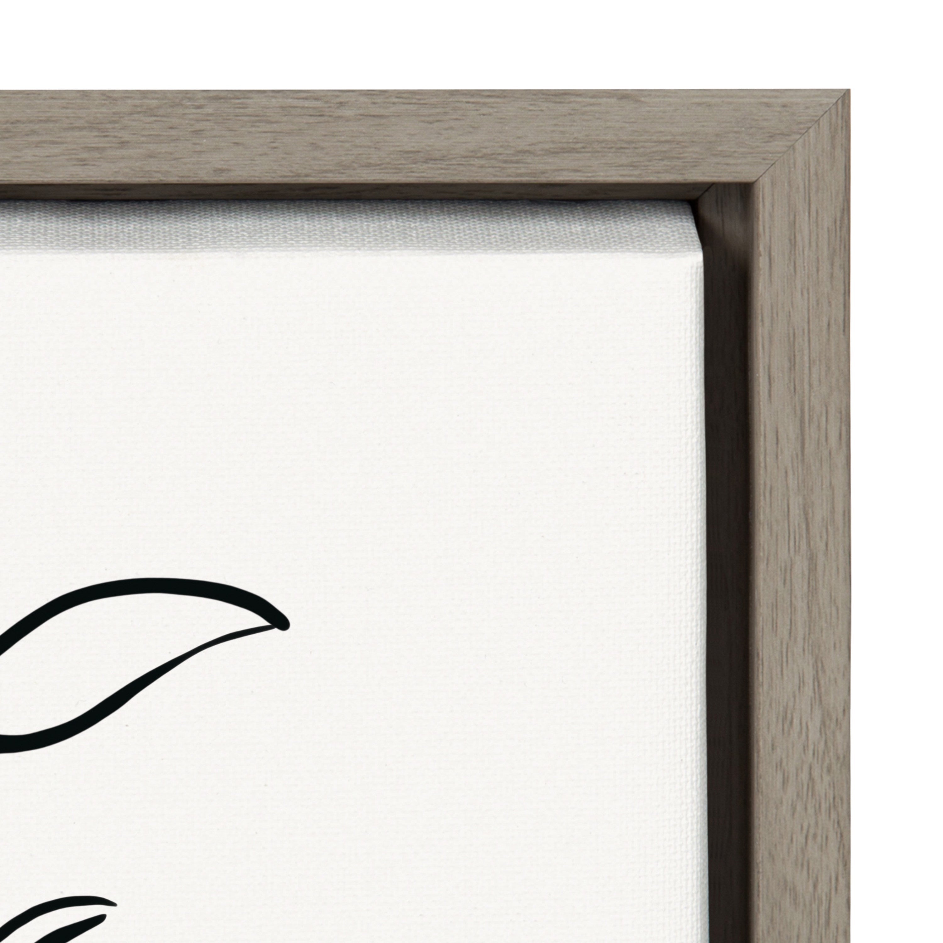 Sylvie Botanical Sketch Print No 2 Framed Canvas