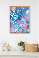Blake Singing the Blues Framed Printed Glass by Caleb Griswold by kateandlaurel - product image 5 for Resin Society