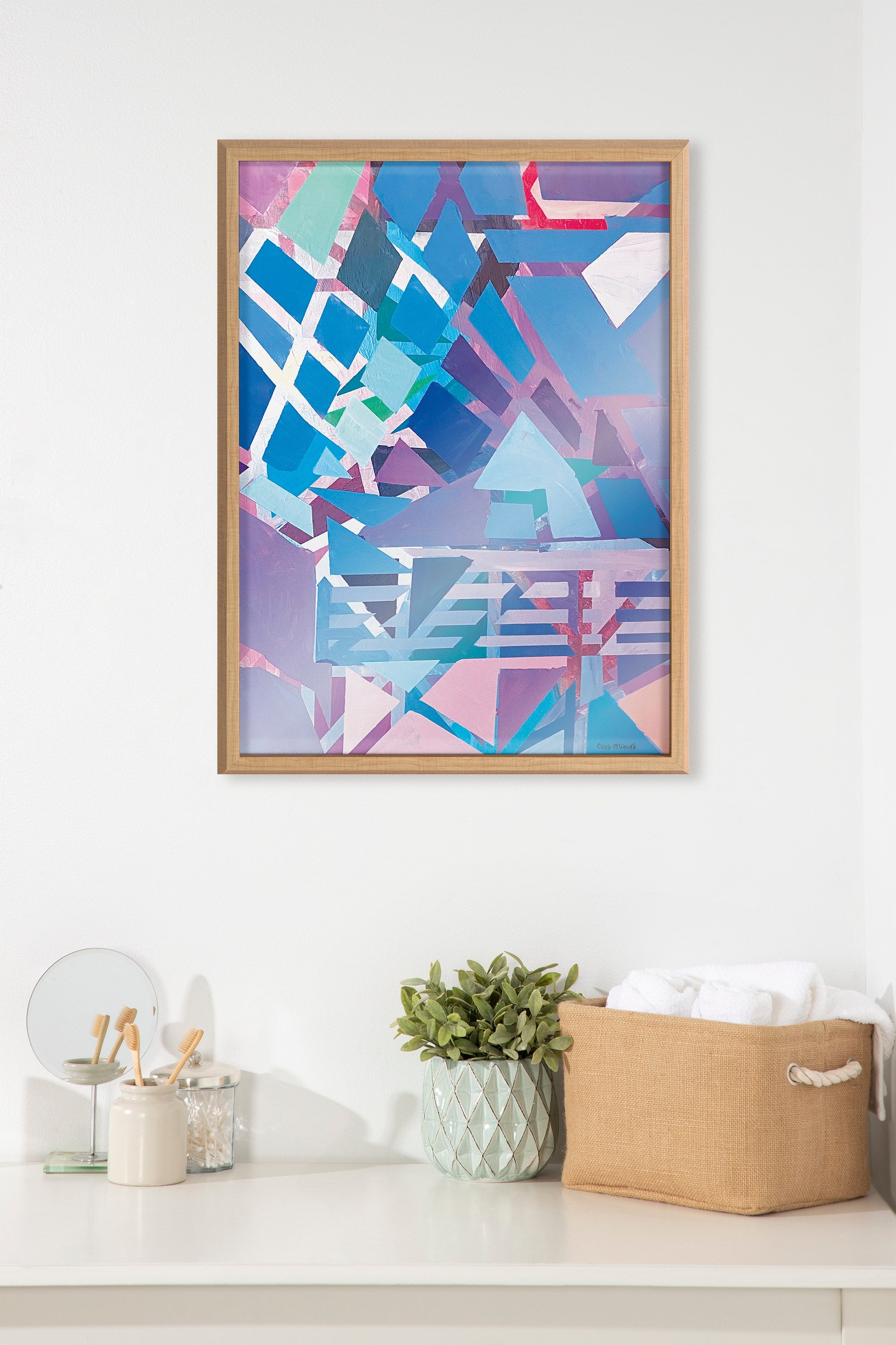 Blake Singing the Blues Framed Printed Glass by Caleb Griswold by kateandlaurel - product image 5 for Resin Society