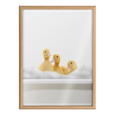 Blake Bathroom Bubble Bath 3 Ducks Framed Printed Glass by The Creative by kateandlaurel - product image 2 for Resin Society