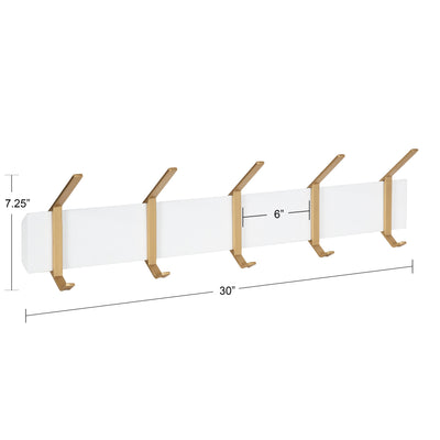 Rossmore Wood and Metal Hooks
