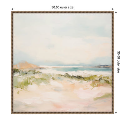 Tranquil Landscape III Square by Amy Lighthall Framed Canvas Wall Art Print