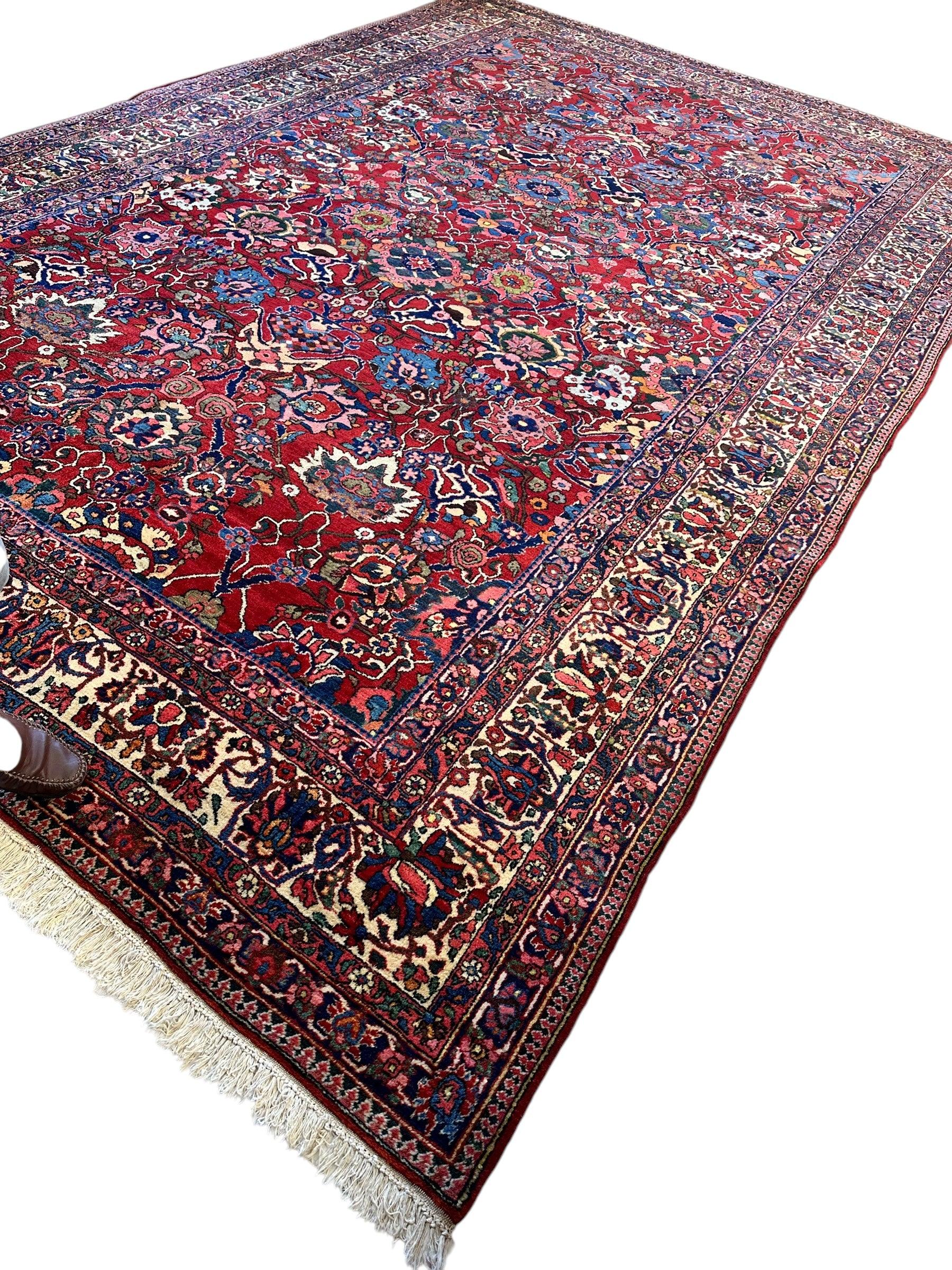 Antique Persian Bakhtiari Rug – Timeless Masterpiece 8'6" x 13'2" by Rugistan - product image 4 for Resin Society