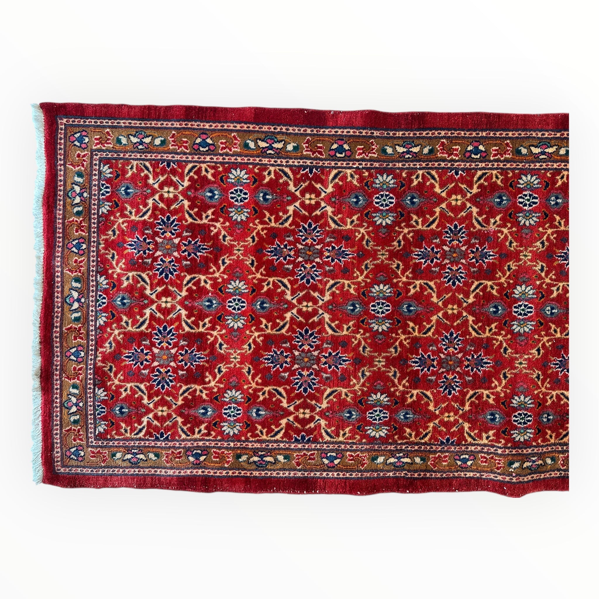 Vintage Mashhad Wool Runner – 3’3” x 8’4” – 1970s by Rugistan - product image 5 for Resin Society