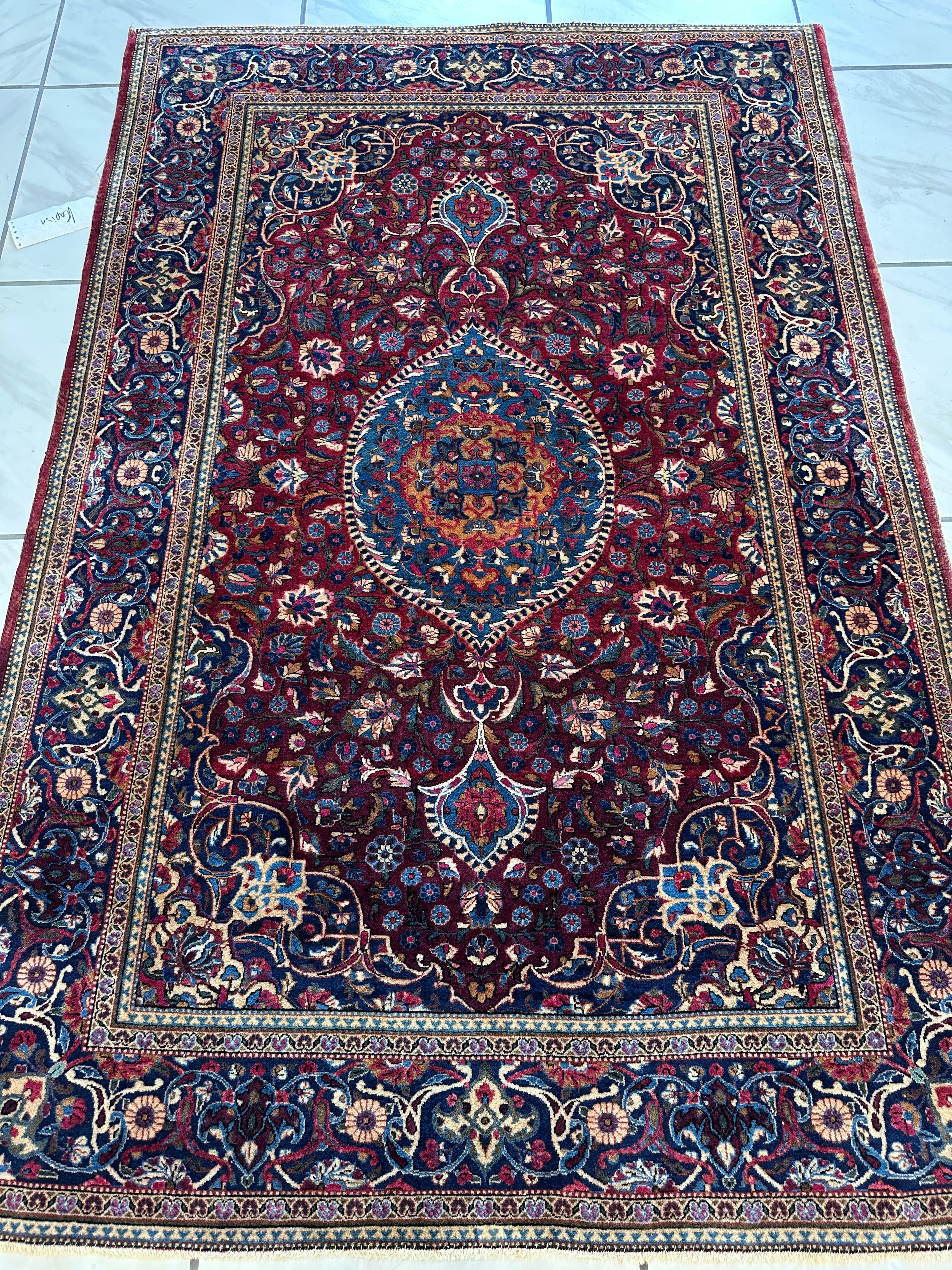 Antique Persian Kashan Debir Rug – 4’3” x 6’4” – Circa 1920s – by Rugistan - product image 3 for Resin Society