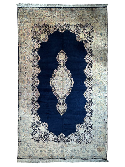 Palace-Size Vintage Royal Kirman Wool Rug – 9’9” x 17’2” – Hand-Knotted by Rugistan - main product image for Resin Society