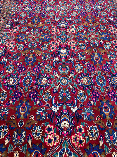 Persian Mashhad I Fine Allover Rug Wool 7 x 10 by Rugistan - product image 6 for Resin Society