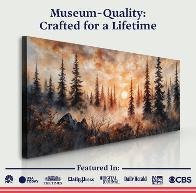 Rustic Forest Sunset Wall Art by Tailored Canvases - product image 6 for Resin Society