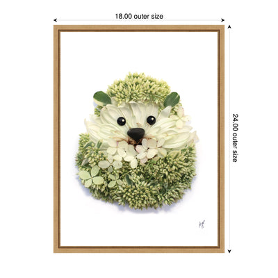 Hedgehog by Madeline Jeppesen Framed Canvas Wall Art Print