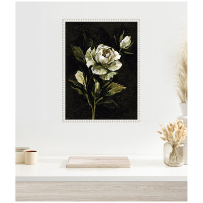 Sylvie Moody Floral 2 Framed Canvas by Annie Quigley