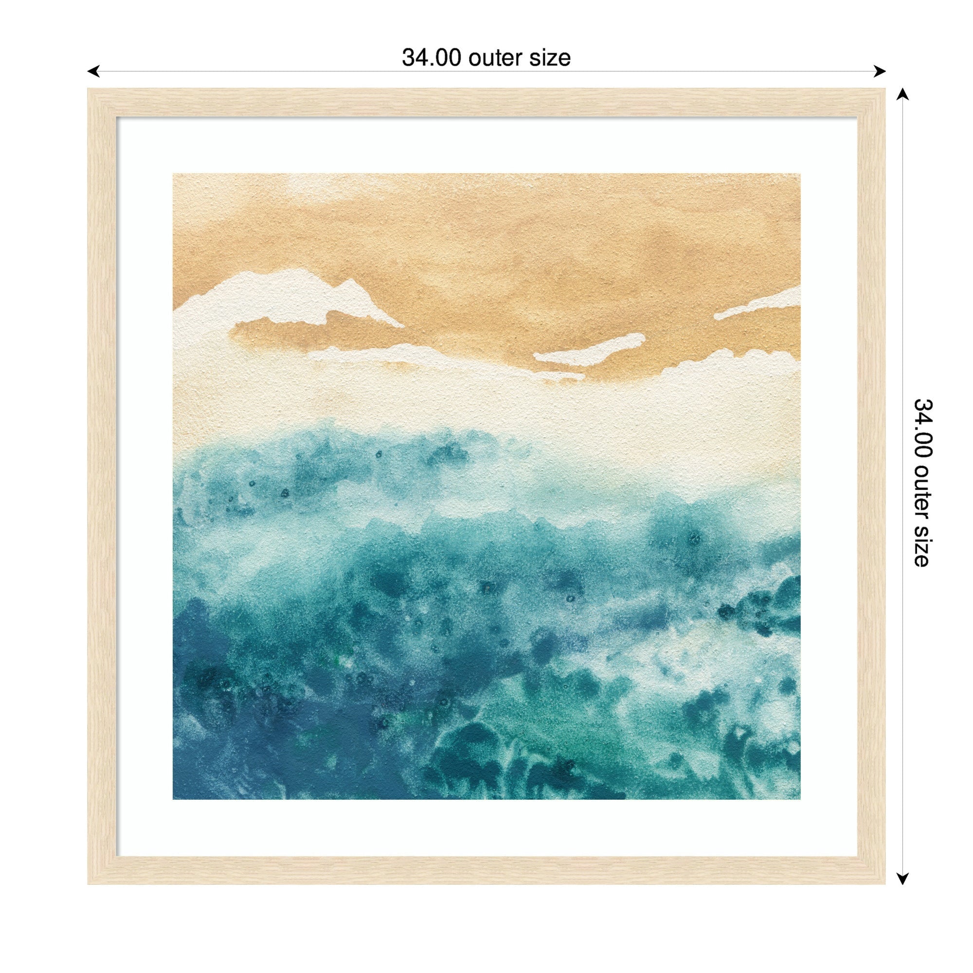Framed Art On Warm Sand by Janet Meinke Lau