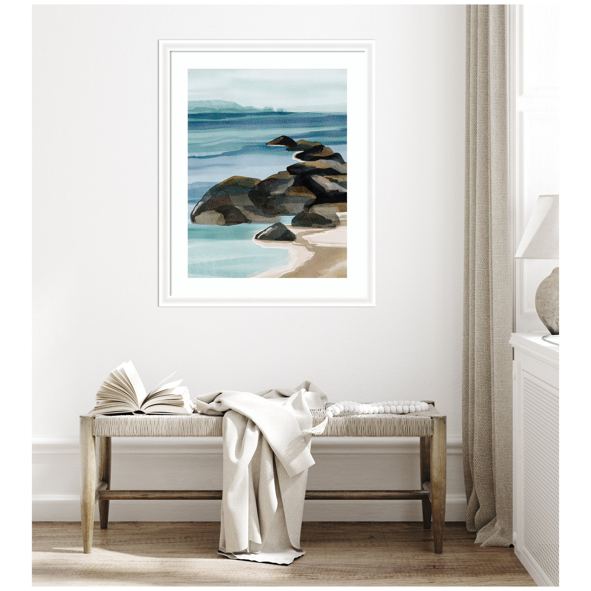 Framed Art Ocean Breeze ll by Nikita Jariwala