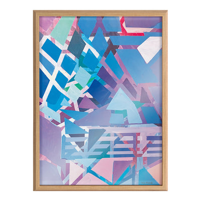 Blake Singing the Blues Framed Printed Glass by Caleb Griswold by kateandlaurel - product image 2 for Resin Society