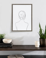 Sylvie Minimalist Woman Framed Canvas by kateandlaurel - product image 15 for Resin Society