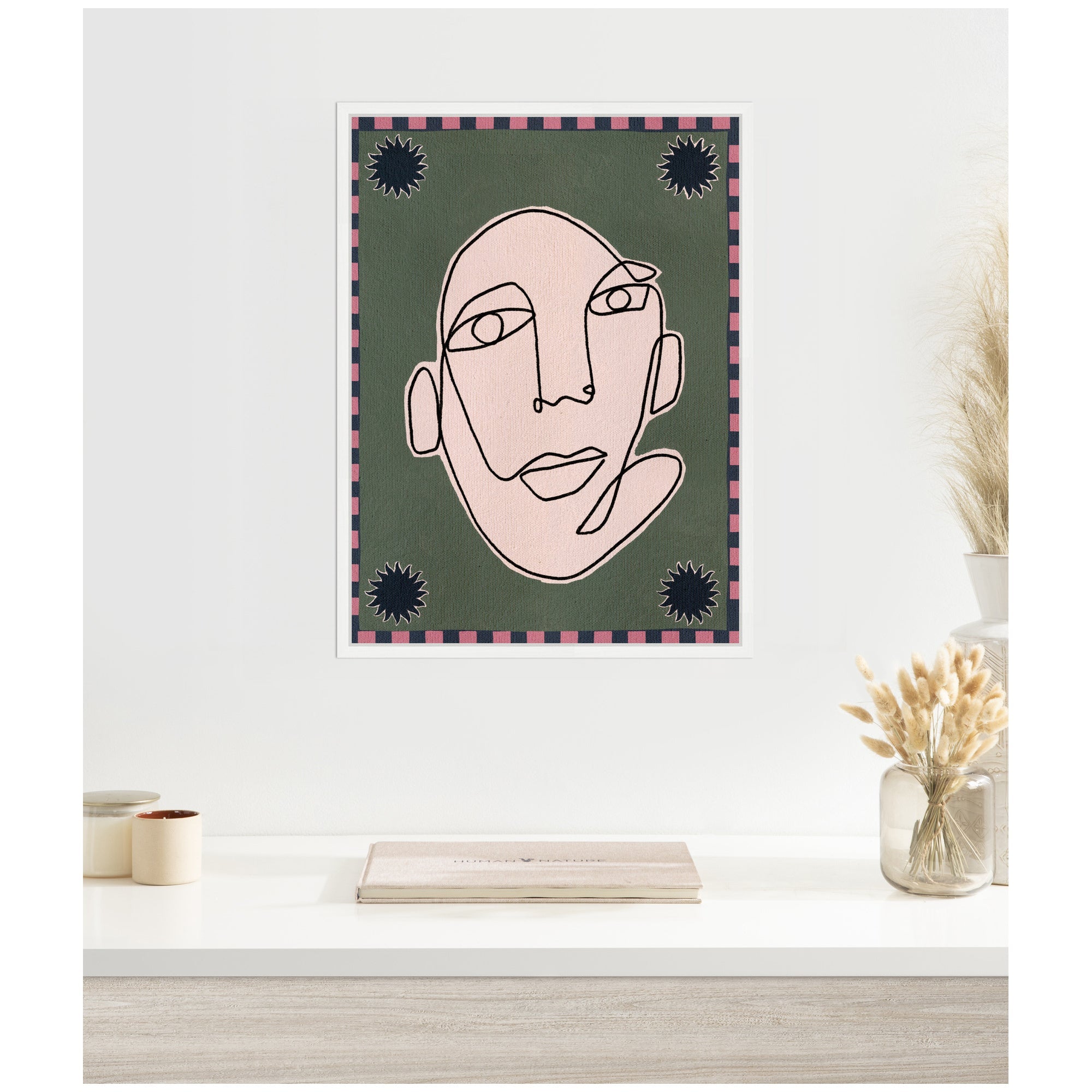 Sylvie Under The Sun 5 Framed Canvas by Shatha Al Dafai