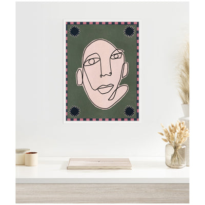 Sylvie Under The Sun 5 Framed Canvas by Shatha Al Dafai
