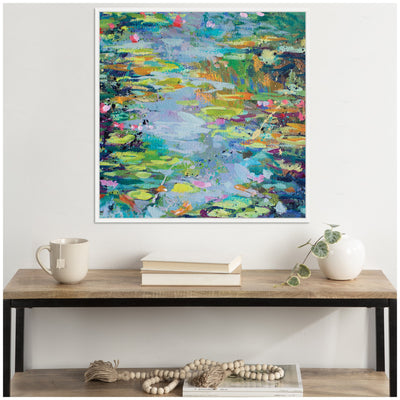 Sylvie Waterlilies at Giverny Framed Canvas by Rachel Christopoulos
