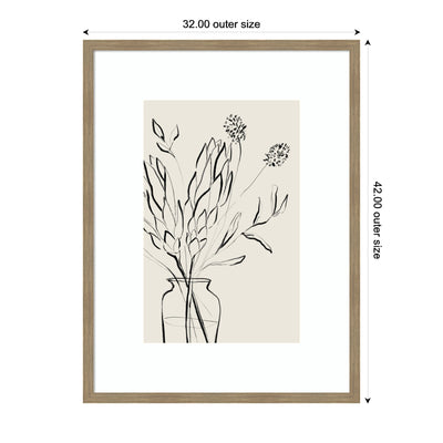 Protea Sketch No.
2 by Sara Berrenson Framed Wall Art Print