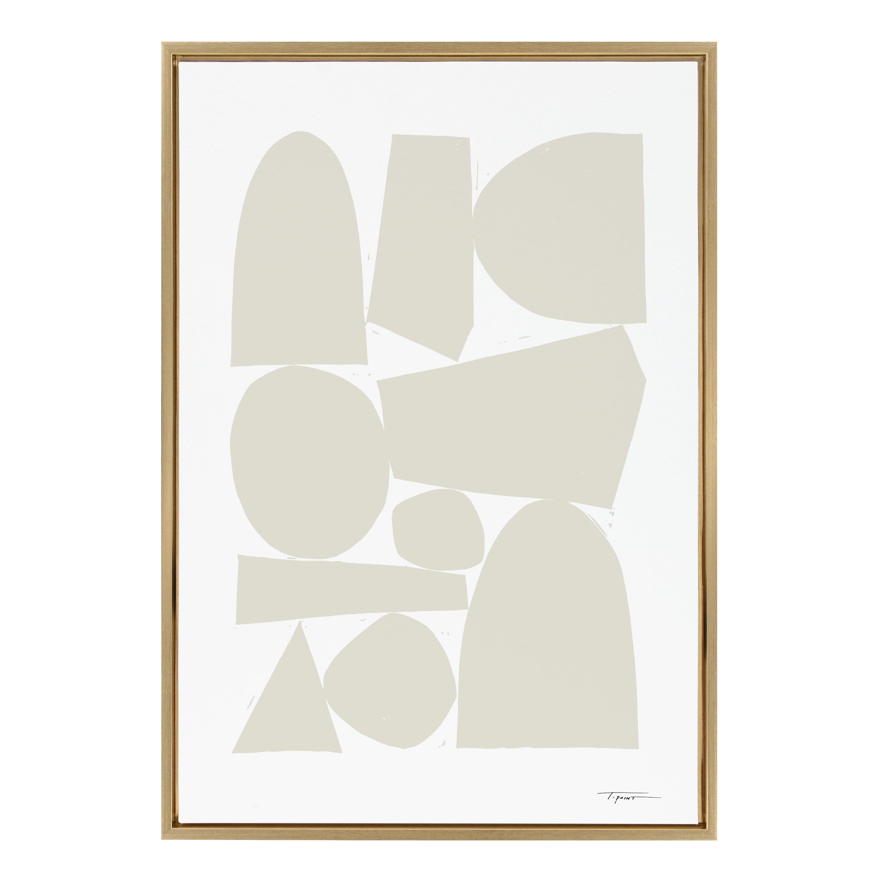 Sylvie Constructed II Neutral Framed Canvas