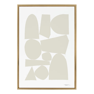 Sylvie Constructed II Neutral Framed Canvas