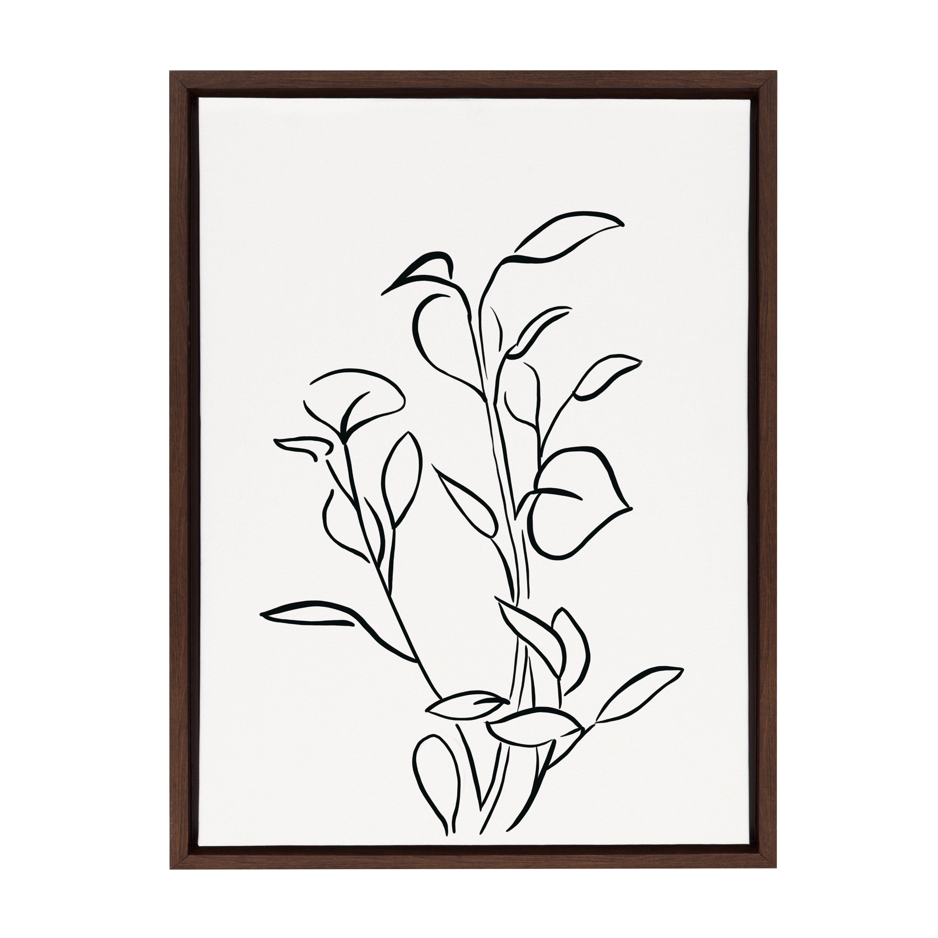 Sylvie Botanical Sketch Print No 2 Framed Canvas