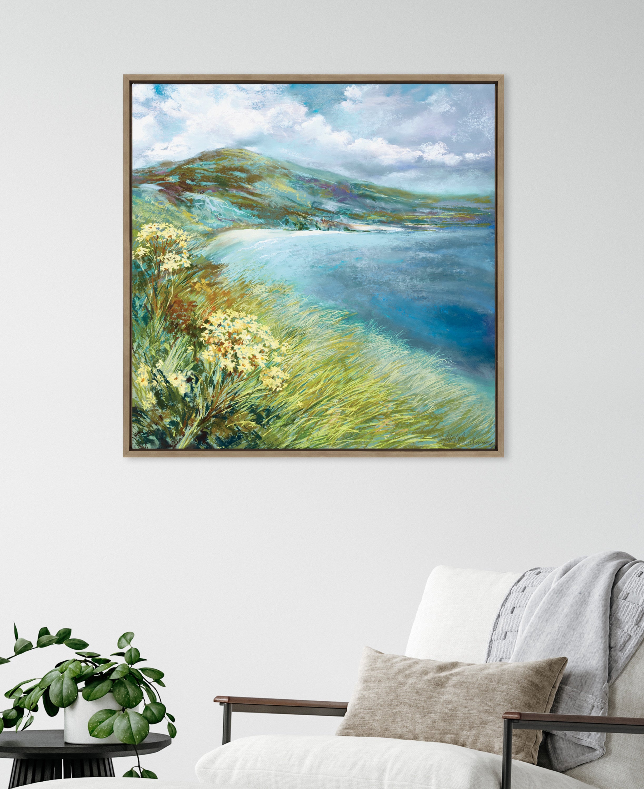Sylvie Emerald Isle Ring of Kerry Framed Canvas by Nel Whatmore