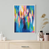 Sylvie EV Bright Brush Strokes 033 Framed Canvas by kateandlaurel - product image 18 for Resin Society