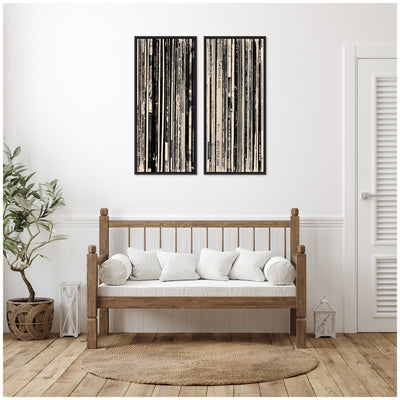 33 RPM Black and White Panel No.
1 & 2 2 Piece Framed Canvas Wall Art Set by Robert Cadloff
