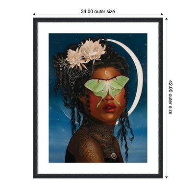 Luna Ascending by Charlotte Brindley Framed Wall Art Print