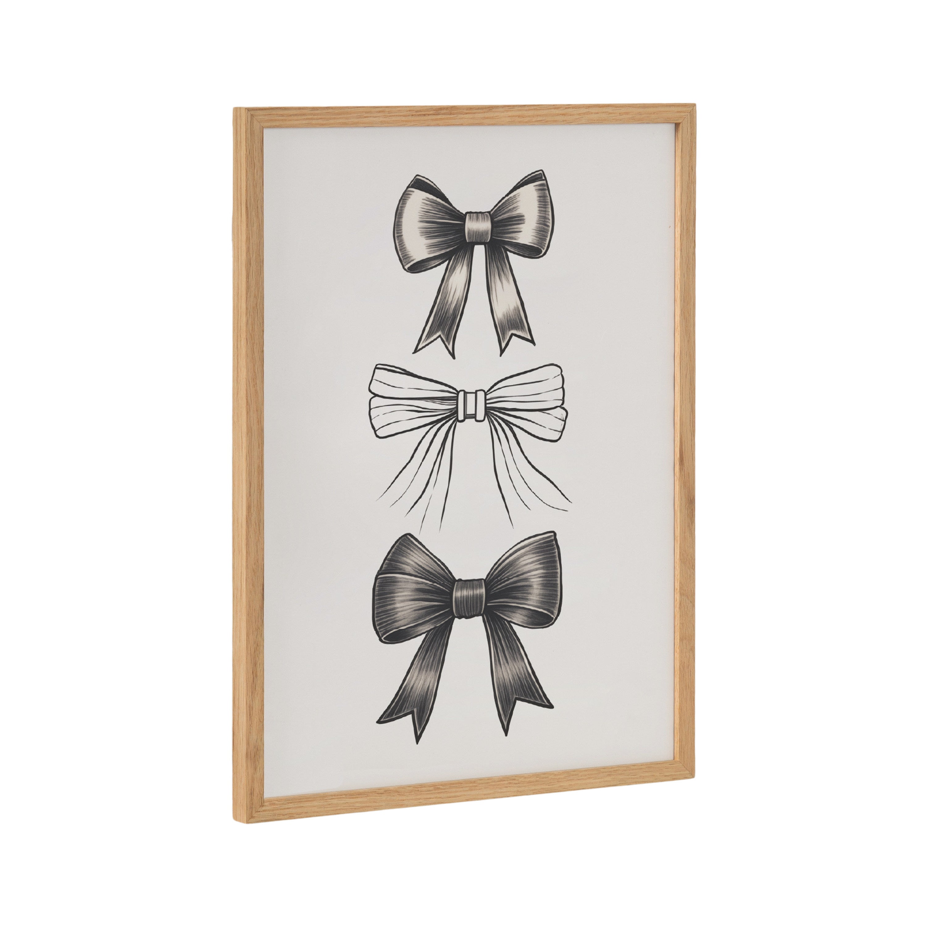 Gallery Coquette Preppy Retro Girly Black Bows Print by kateandlaurel - main product image for Resin Society
