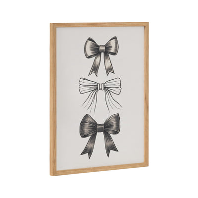 Gallery Coquette Preppy Retro Girly Black Bows Print by kateandlaurel - main product image for Resin Society