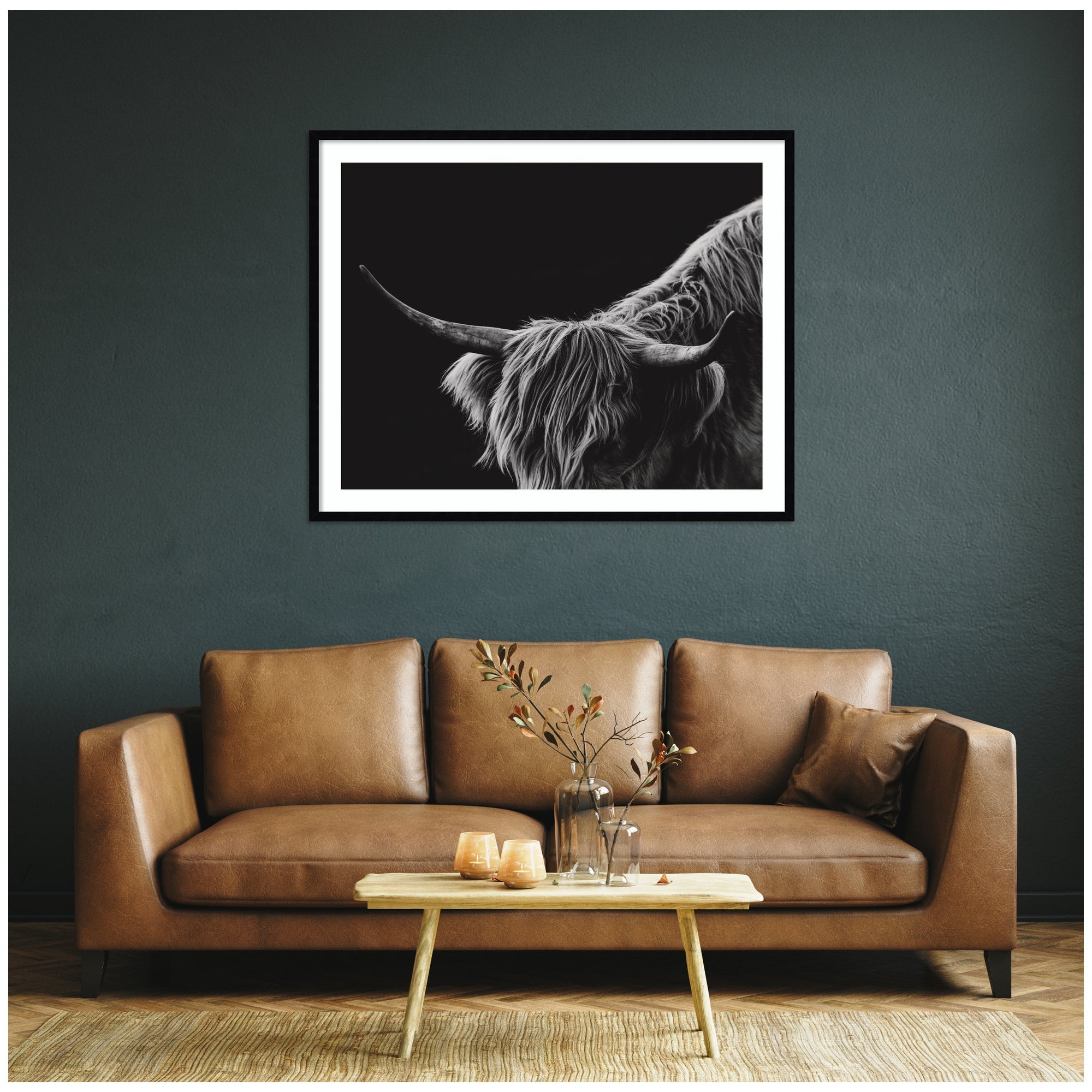 Scottish Highland No.
6 by Crystal Lynn Collins Framed Wall Art Print