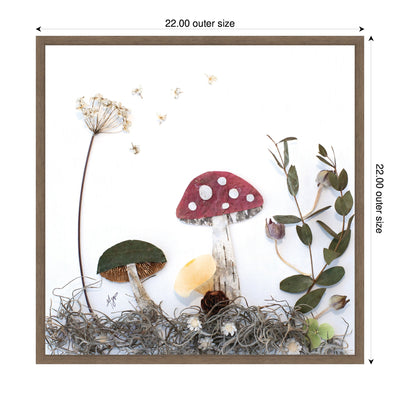 Mushroom No.
2 by Madeline Jeppesen Framed Canvas Wall Art Print