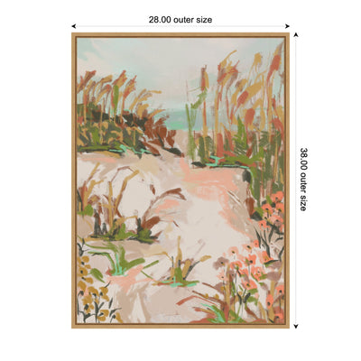 Sunrise Seascape by Annie Quigley Framed Canvas Wall Art Print