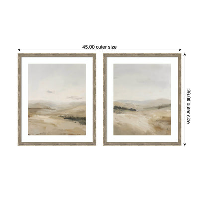 Fading Fields 2 Piece Framed Wall Art Print Set by Amy Lighthall