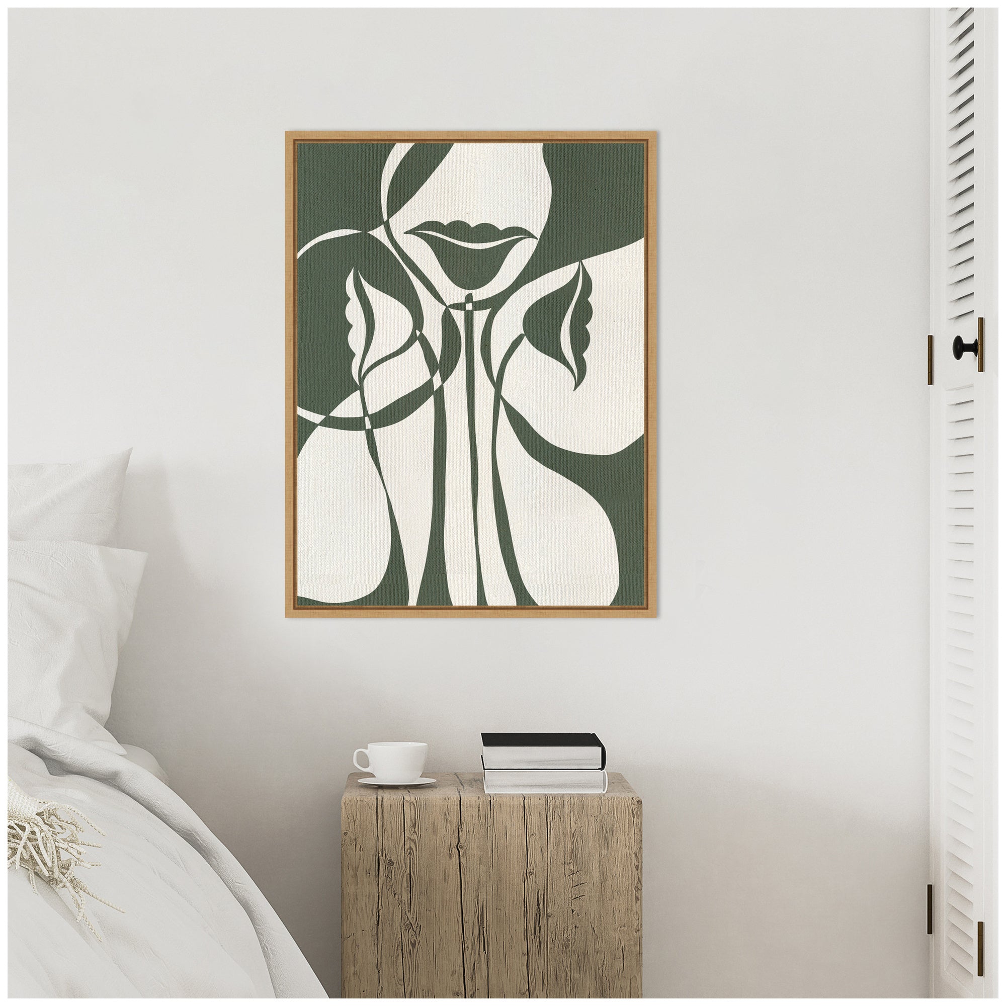 Sylvie Bound by Beauty 5 Framed Canvas by Shatha Al Dafai
